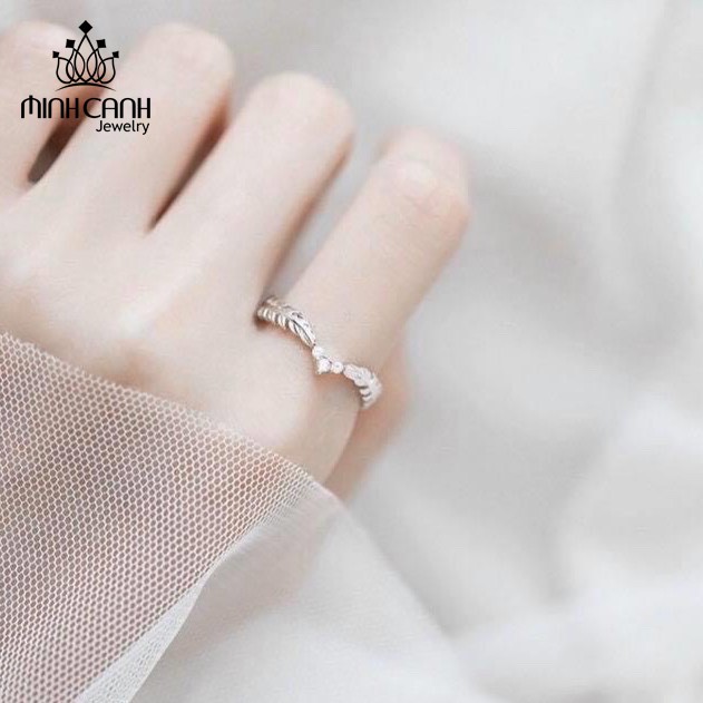 Nhẫn Bạc Nữ Nguyệt Quế - Minh Canh Jewelry