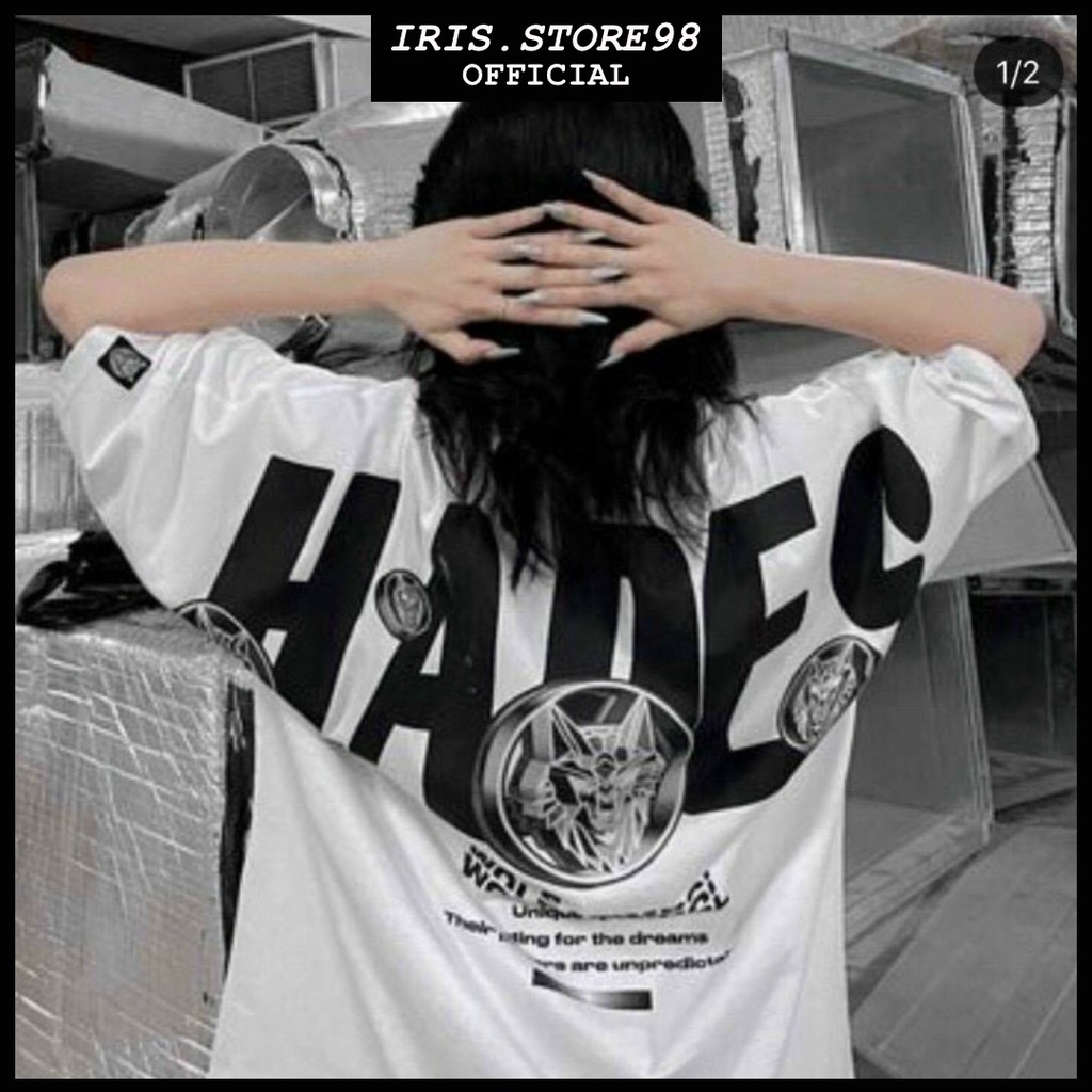 Áo thun Streetwear Form Rộng Nam Nữ Unisex Phông Tay Lỡ Oversize Chất đẹp - Áo HADES Trắng | By bear.story
