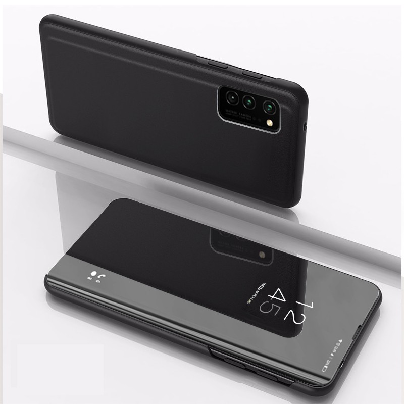 Ốp điện thoại da PU nắp lật tráng gương acrylic cho Samsung Galaxy S21 / S21 Plus / S21 Ultra