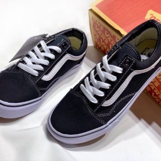 _FreeShipFullBox_ Giày Thể thao V đen đế trắng