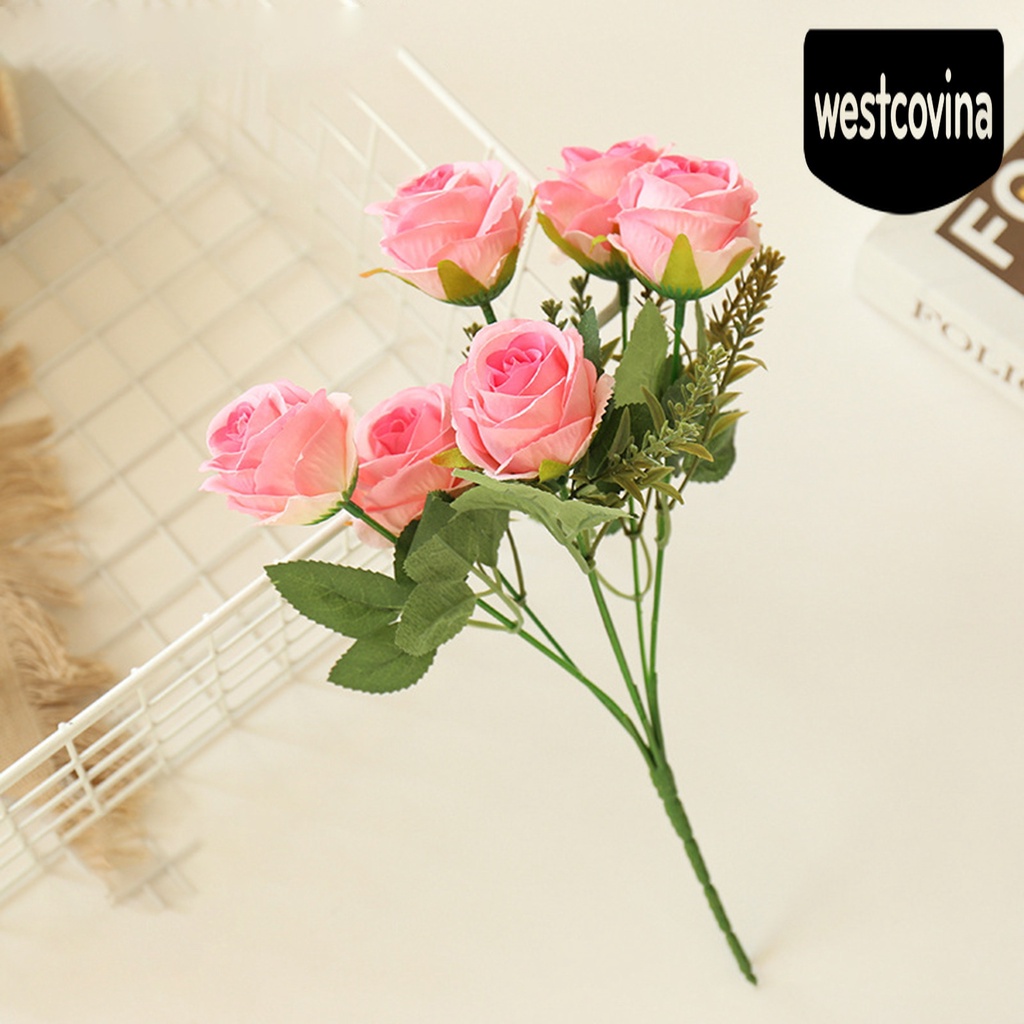 [Hot]☀ 1 Bó Hoa Hồng Giả Trang Trí Tiệc Cưới