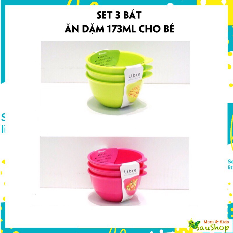 Set 3 bát nhỏ cho bé Nhật Bản