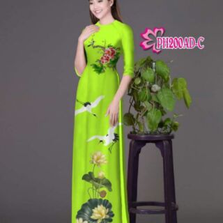 vải áo dài in 3d
