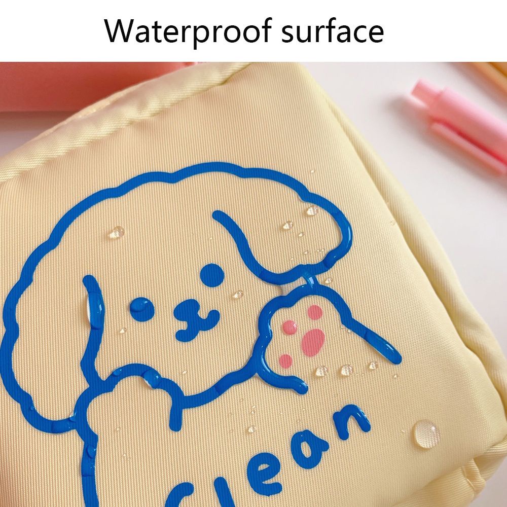 Túi Đựng Khăn Giấy/Khăn Ăn Bằng Cotton Len Cotton In Họa Tiết Hoạt Hình Phong Cách Hàn Quốc Chất Lượng Cao Nhỏ Gọn Tiện Dụng