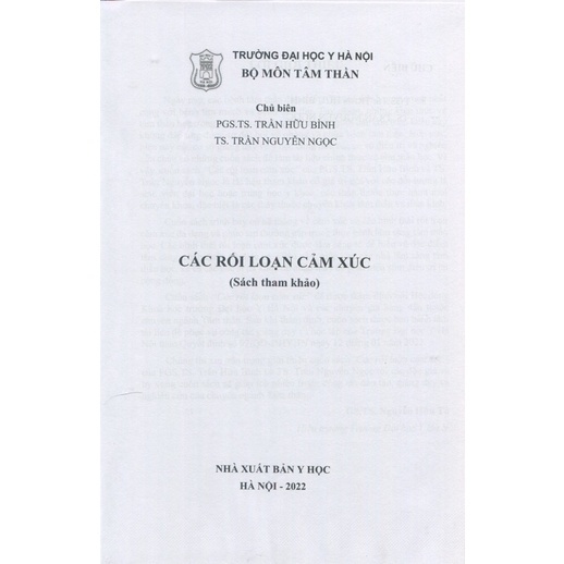 Sách - Các rối loạn cảm xúc