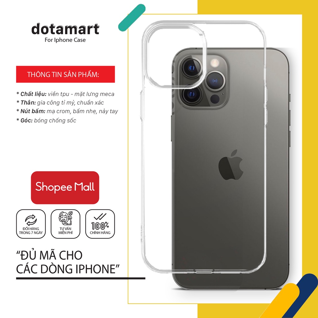 Ốp lưng iphone  cao cấp Derma chống sốc | chống bẩn dotamart TS01 cho dòng iphone xs,xr,11,11 pro ,12,12 mini,12 promax