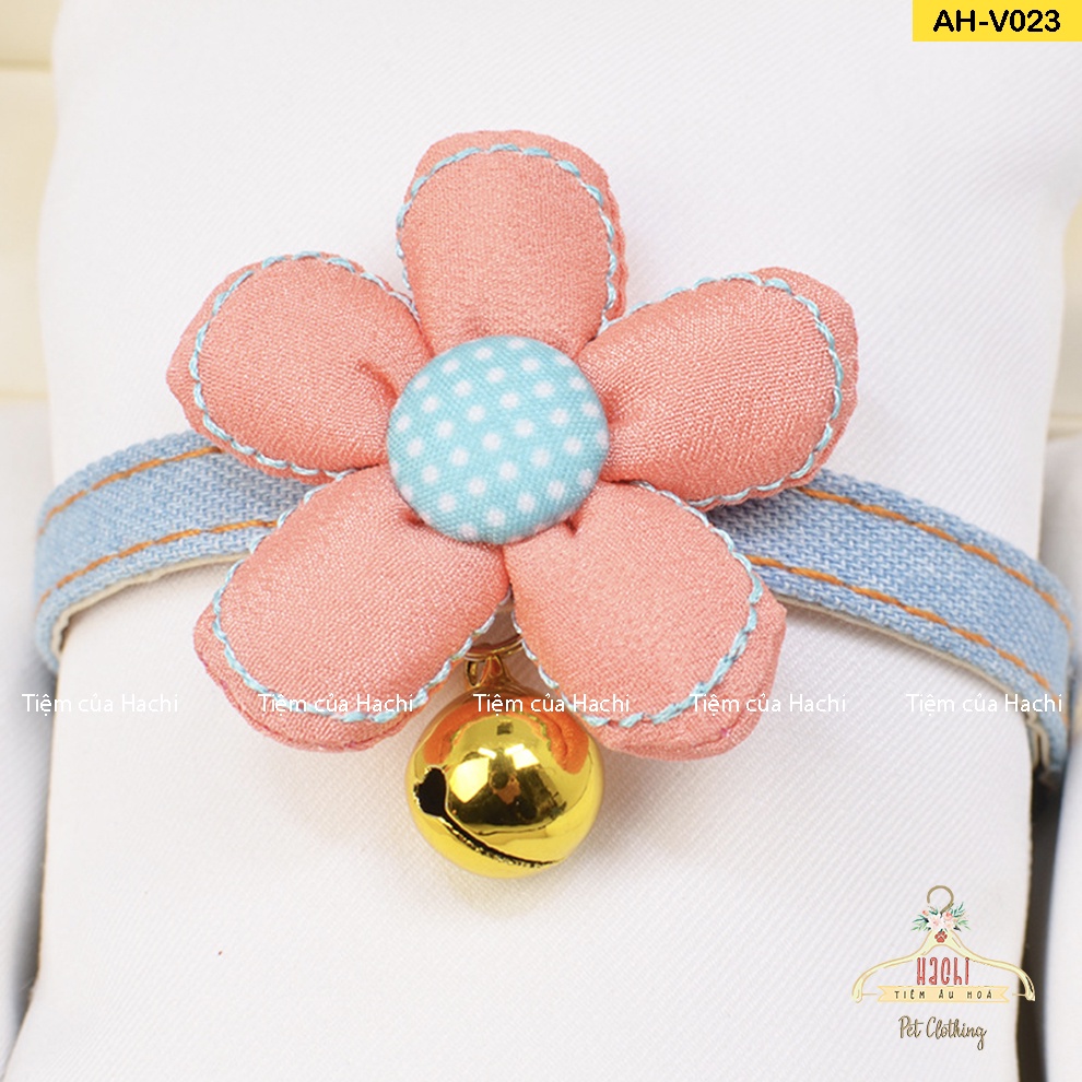 Vòng cổ bông hoa cho thú cưng