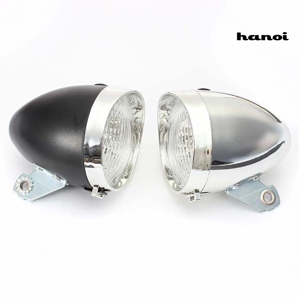 Đèn Pha Xe Đạp 3 Bóng Led Cổ Điển