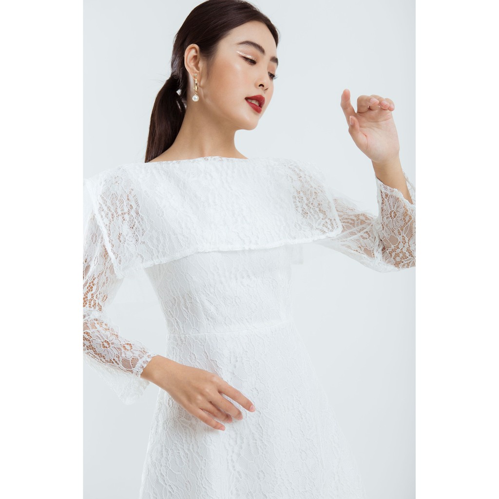 ĐẦM CỔ THUỶ THỦ TAY DÀI PHỐI REN - D1172 | BigBuy360 - bigbuy360.vn