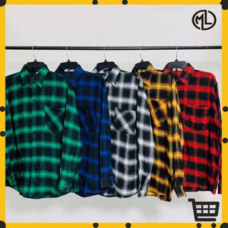 Áo Sơ Mi Nam Caro Khoác Ngoài Phong Cách Hàn Quốc