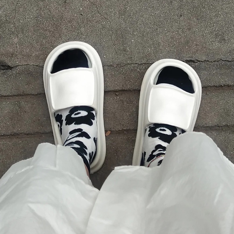 DÉP BÁNH MÌ Ô VUÔNG LEAP NỮ QUAI NGANG SIÊU NHẸ CUTE