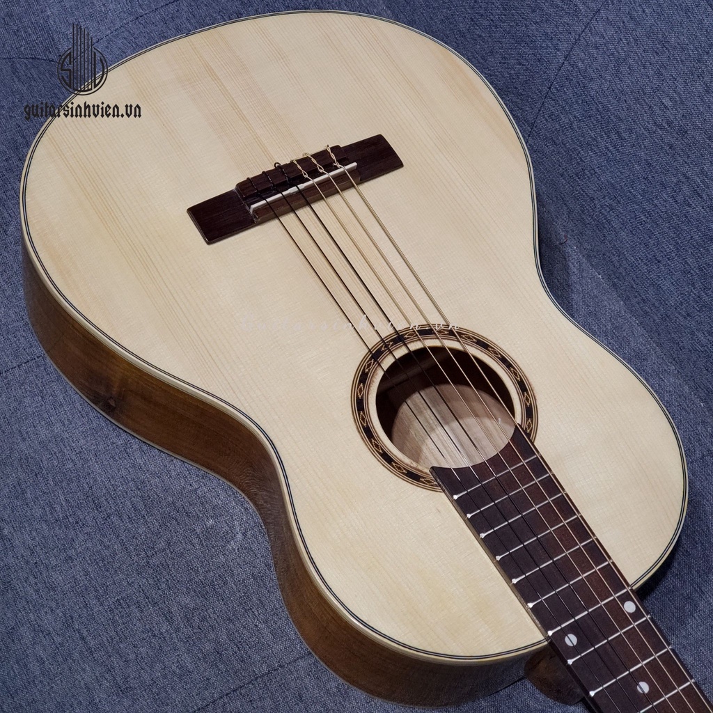 Guitar Mini Classic Gỗ Thịt Size 3/4 - Guitar Mini Tập Chơi Giá Rẻ Gỗ KOA SV-C3M