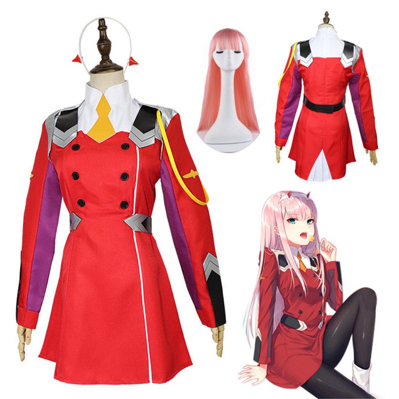 Trang Phục Cosplay Darling The Franxx Zero Two, Ideal Cho Lễ Hội Vui Nhộn