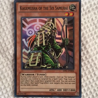[Thẻ bài yugioh] Kagemusha of the six samurai - AP01-EN006