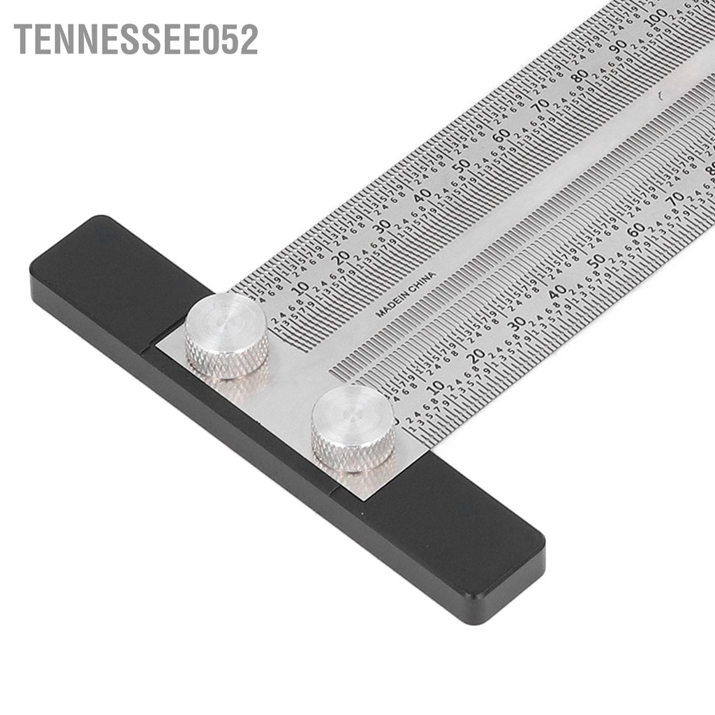 Hàng Sẵn Thước đánh dấu đục lỗ dạng chữ T chuyên nghiệp tiện dụng dành cho thợ mộc【Tennessee052】