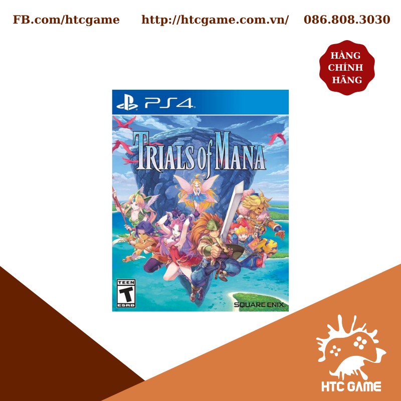Đĩa game Trials of Mana dành cho máy PS4