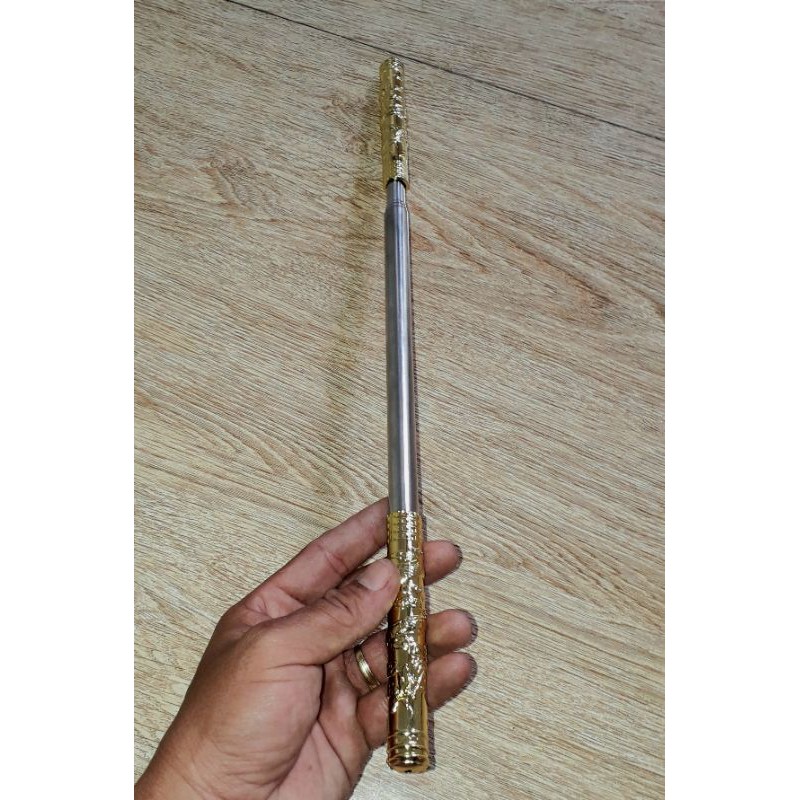 Một chiếc Thiết bảng_ Gậy như ý dài 96cm hoặc 45cm Tôn Ngộ Không bằng inox