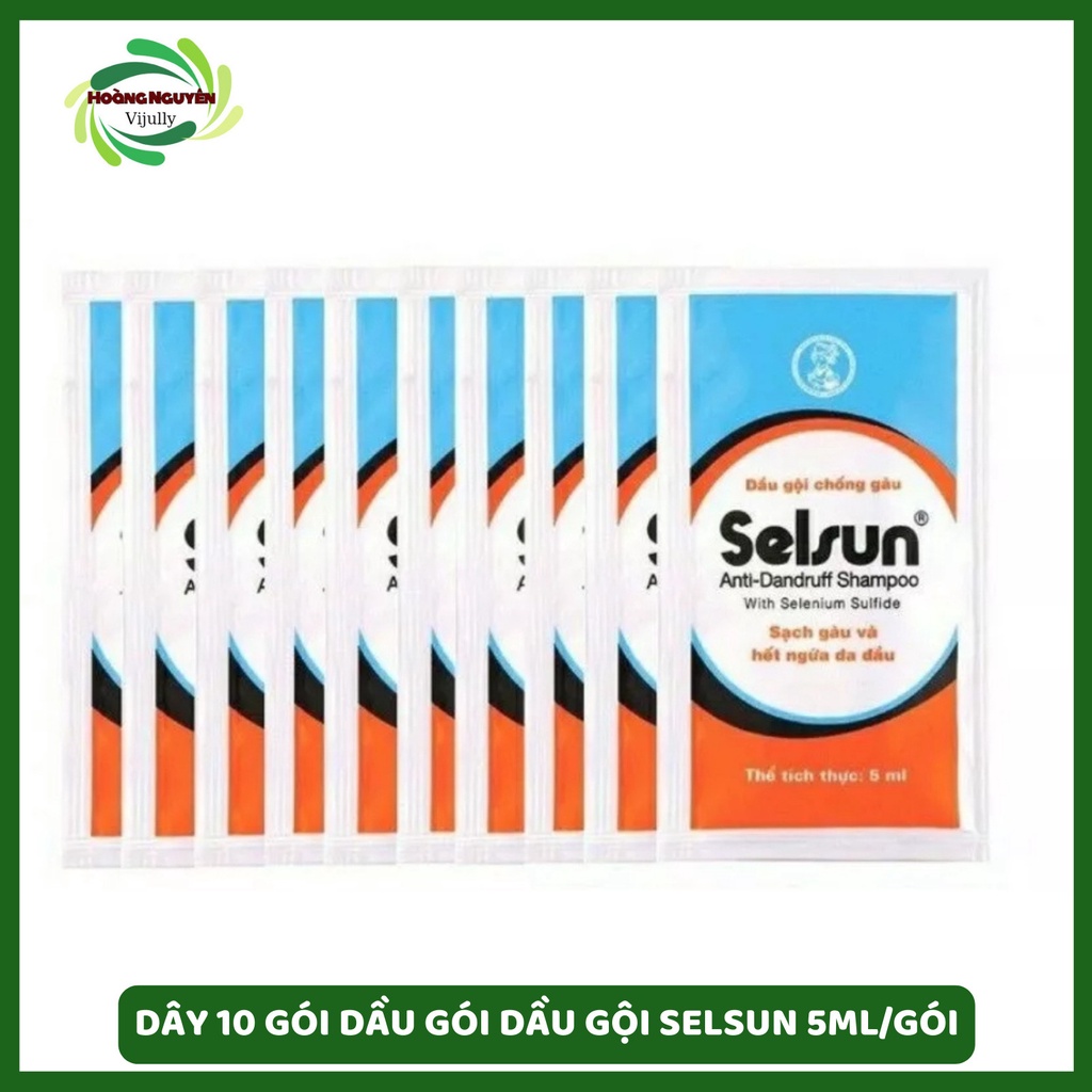 Dầu gội chống gàu selsun dây (10 gói/1dây) 5ml