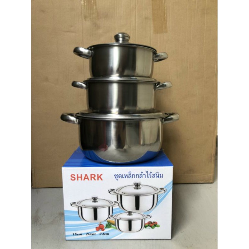 BỘ 3 NỒI INOX