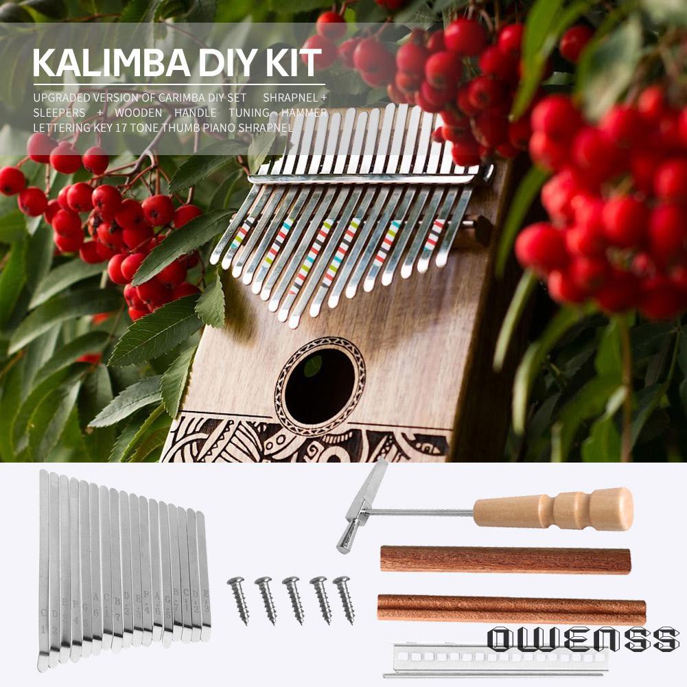 Bộ Phụ Kiện Đàn Kalimba 17 Phím Thay Thế Chuyên Dụng