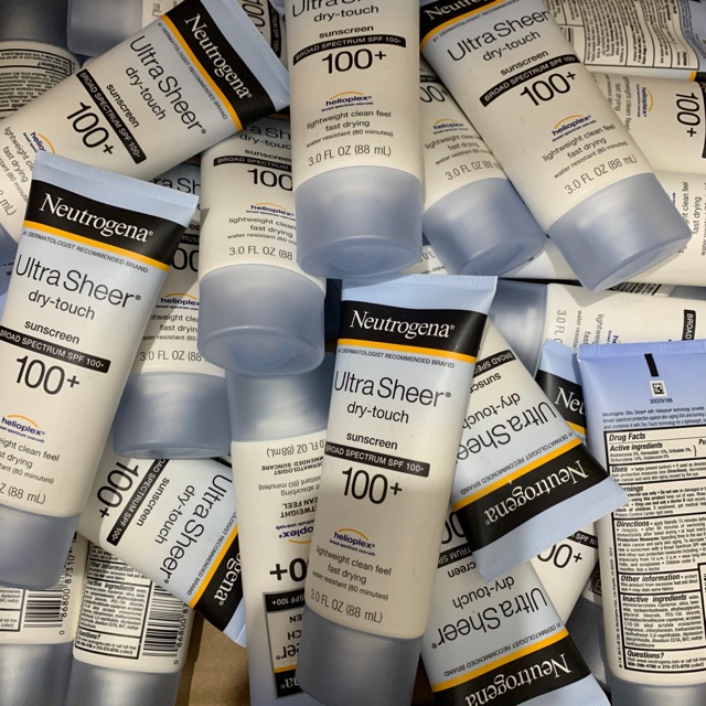 [ Mẫu Mới ] Kem Chống Nắng thông dụng nhất spf100 Neutrogena Ultra Sheer Dry Touch 88ml Hàng xách tay Mỹ | BigBuy360 - bigbuy360.vn