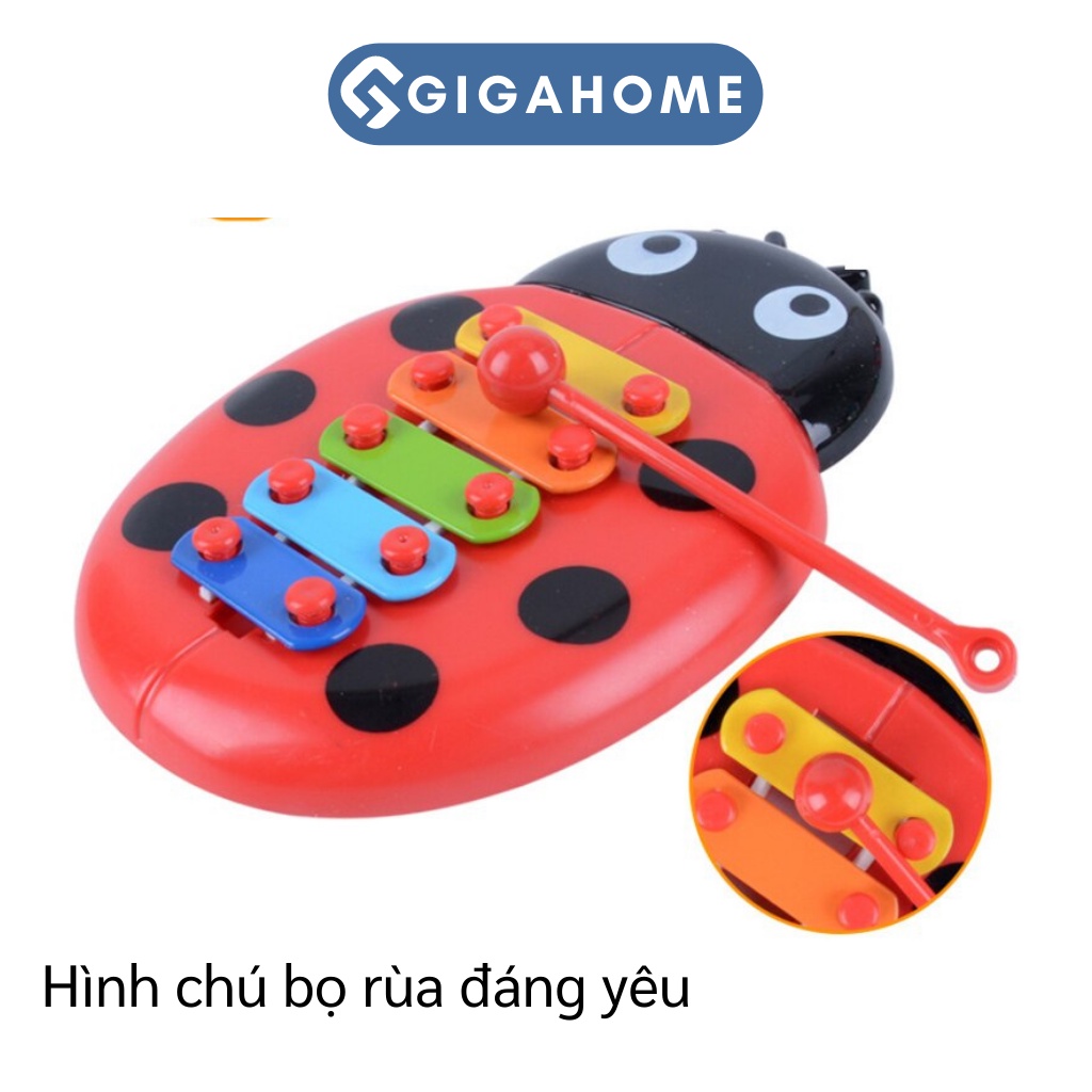 Đồ Chơi Nhạc Cụ Hình Bọ Cánh Cứng GIGAHOME Đàn Gõ 5 Quãng Cho Bé Phát Triển 6860