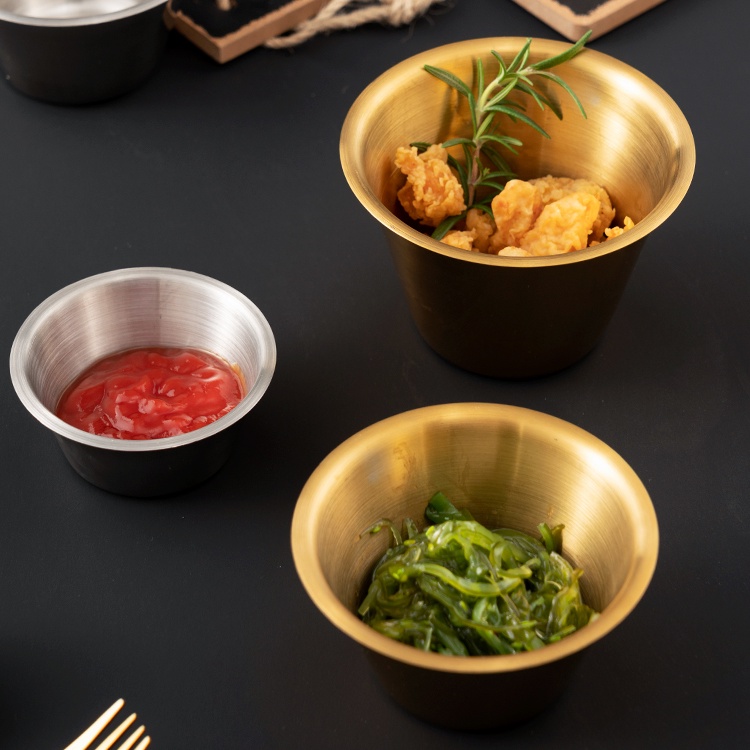 Bát Inox 304 TAMUSHOP92 Chén Vàng Inox Y tế Spa Bát Nhỏ Đựng Nước Xốt Hàn Quốc Khoai Tây Chiên BI002