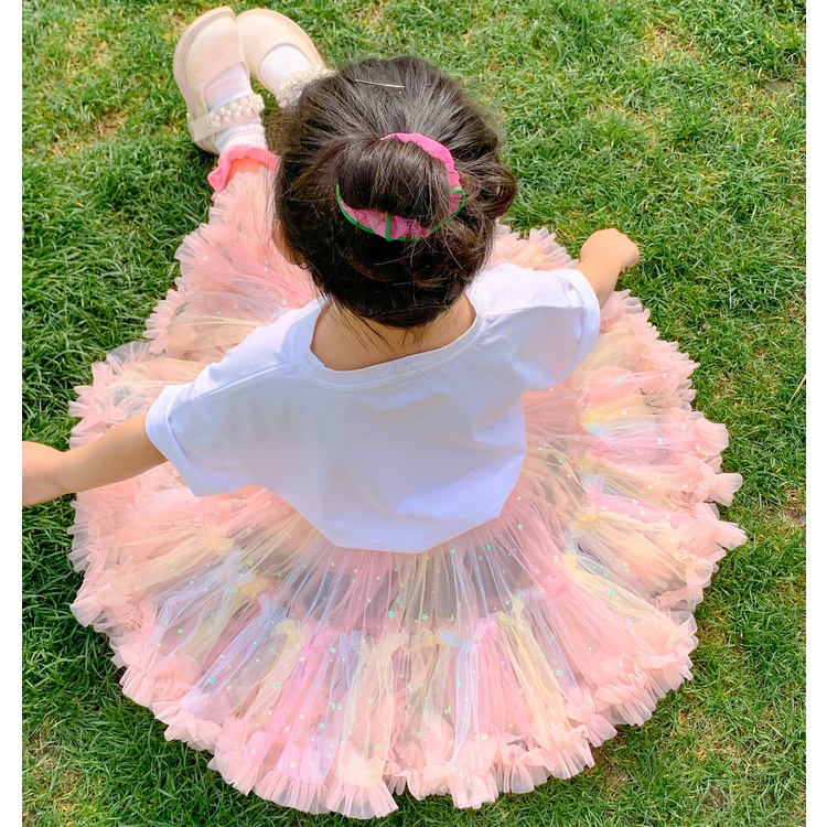 Chân Váy Lưới Ngắn 2022 Thời Trang Mùa Hè Phong Cách Phương Tây Mới Cho Bé Gái