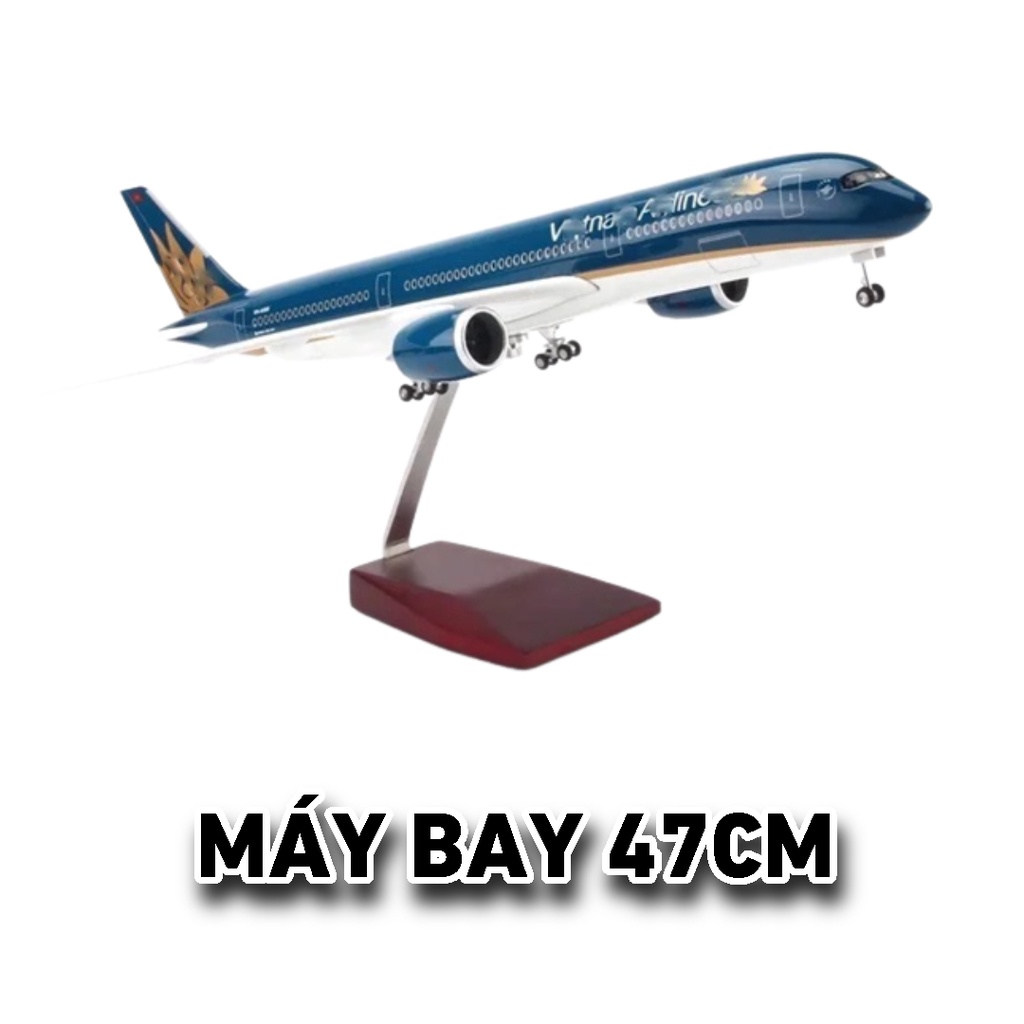 Mô hình máy bay V Nam 47cm 1:130 có đèn led tự động theo tiếng vỗ tay hoặc chạm MB47002