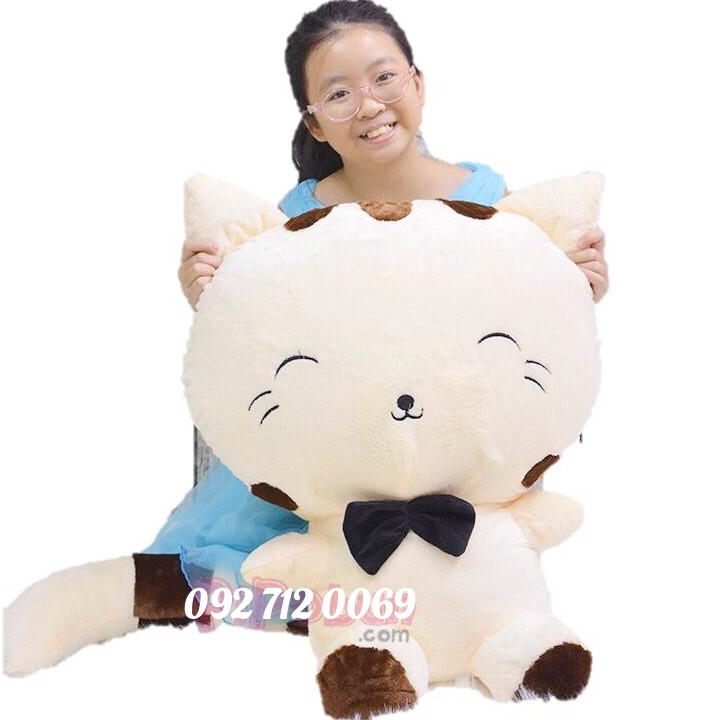 GẤU BÔNG MÈO MENG MENG SIZE (80cm) LUÔN ĐUÔI [ẢNH THẬT]