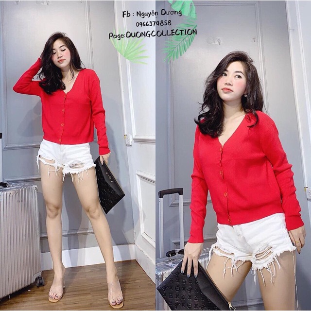 Áo cadigan 4 cúc dáng thường mã 491
