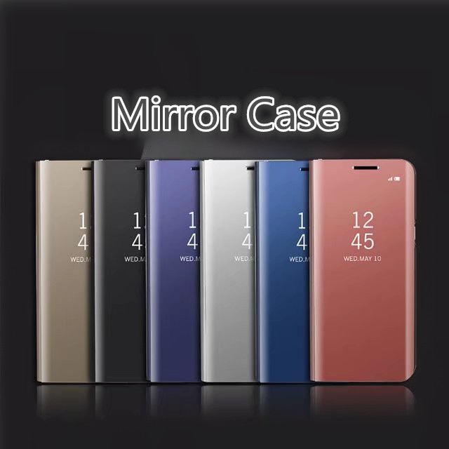 For Samsung J7 Prime/On7 2016 Flip Clear View Mirror Phone Case