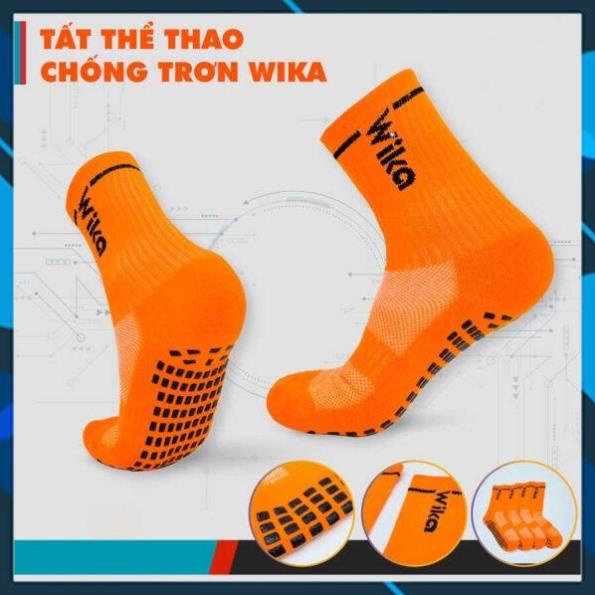 Vớ chống trơn đá banh, tất chống trượt bóng đá thương hiệu Wika dành cho các môn thể thao, bóng đá, không hôi chân.