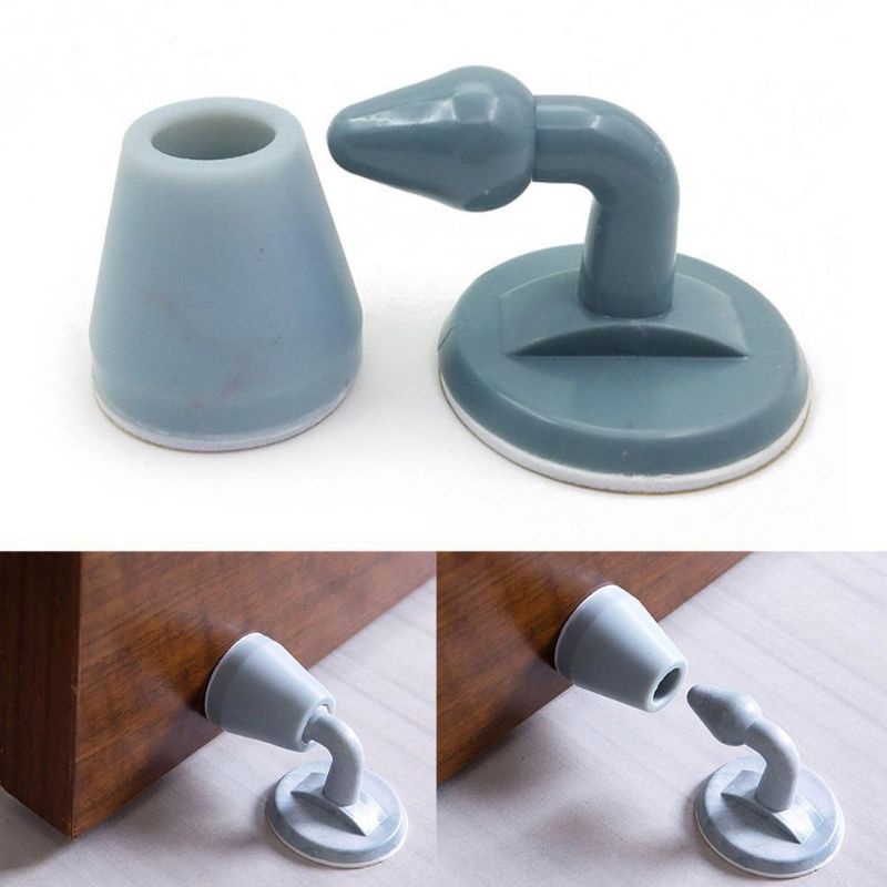 Dụng Cụ Chặn Cửa Chống Va Chạm Bằng Nhựa Tiện Lợi.