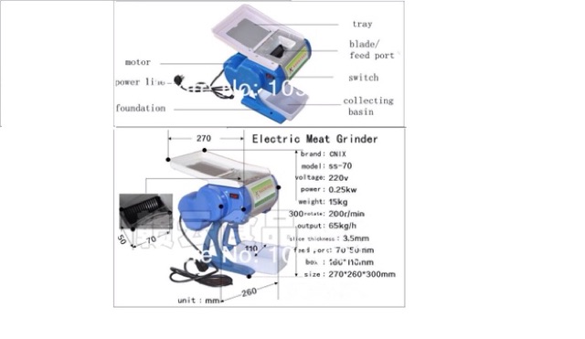 Máy thái thịt mini ss-70