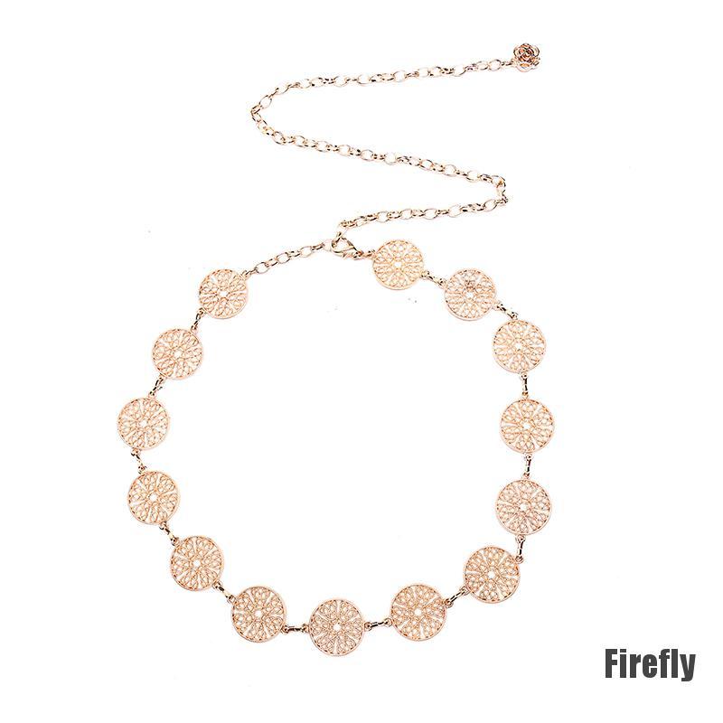 Thắt Lưng Dây Xích Kim Loại Thời Trang Cho Nữ