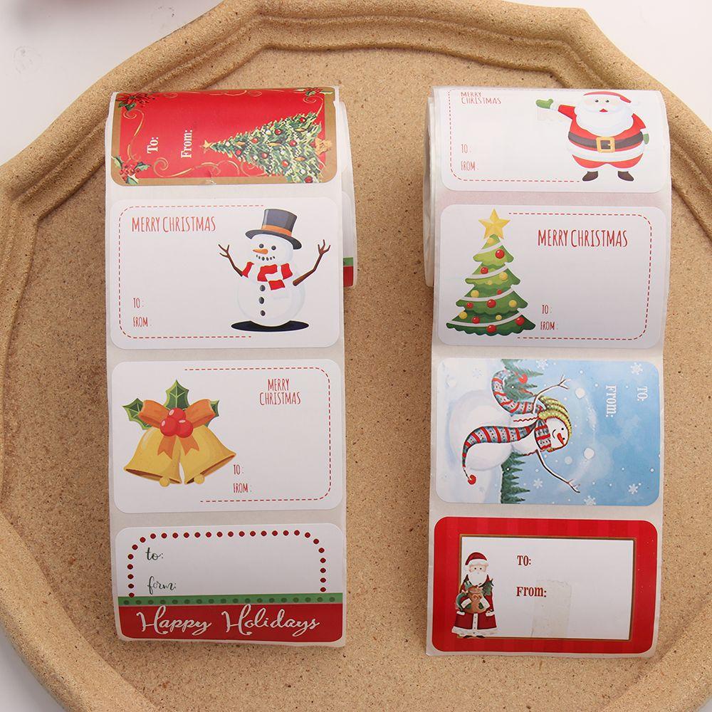 Nhãn Dán Trang Trí Túi Bánh Kẹo Giáng Sinh
