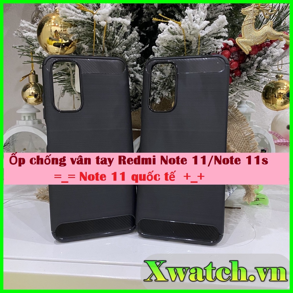 Ốp lưng chống vân tay Xiaomi Redmi Note 11s Note 11 4G bản quốc tế