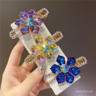 Kẹp tóc mỏ vịt đính đá thời trang 8cm