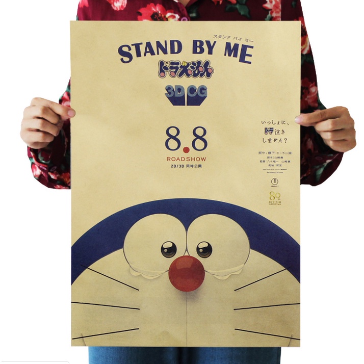 Poster Dán Tường Trang Trí Hình Doraemon