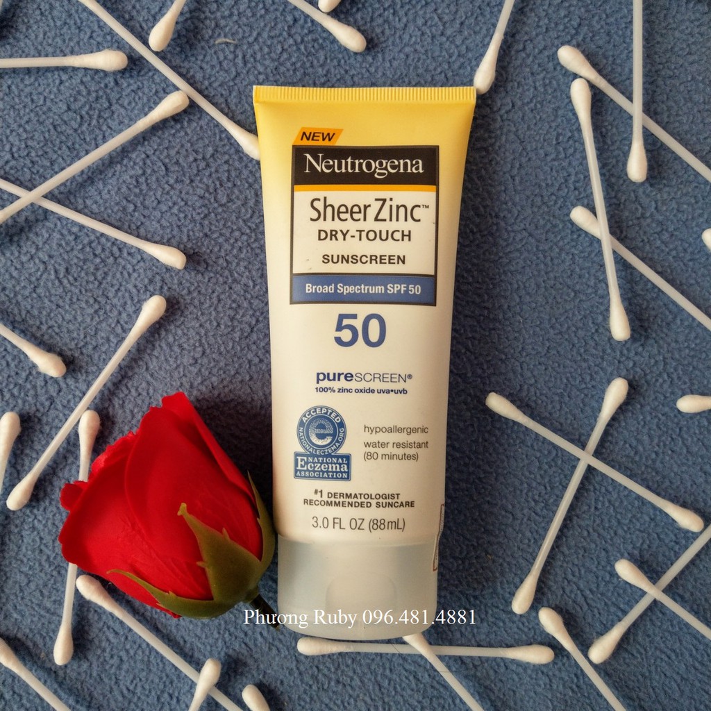 Kem Chống Nắng Neutrogena Sheer ZinC Dry Touch SPF 50 88ml