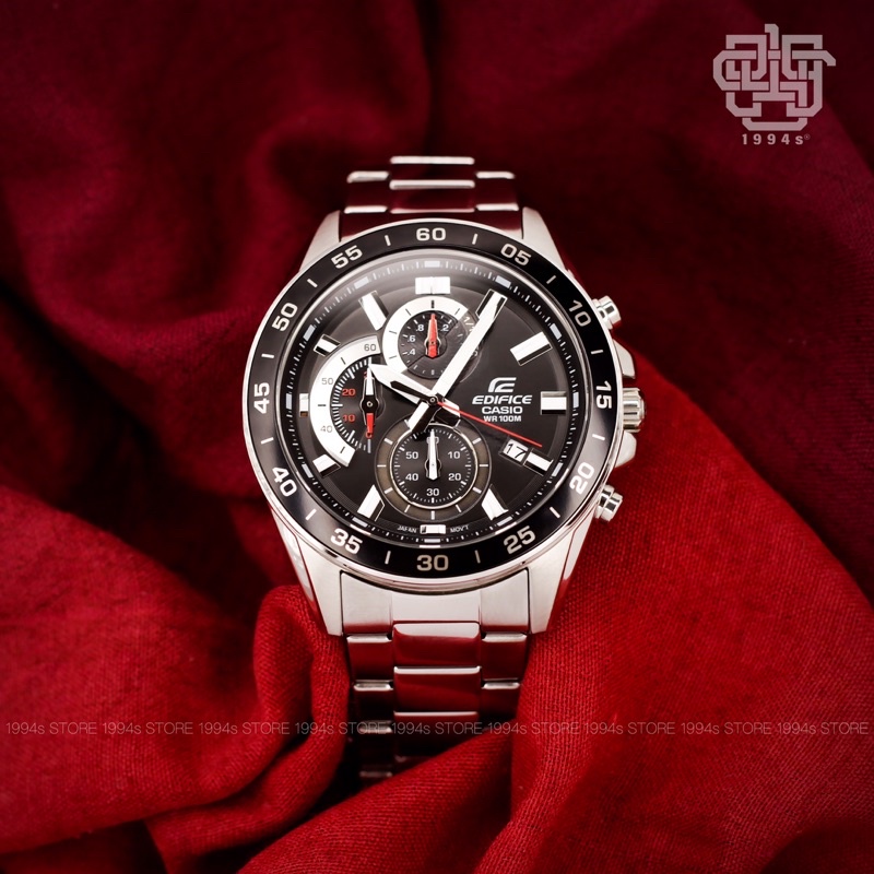 Đồng hồ nam Casio Edifice EFV-550D-1A dây thép chính hãng