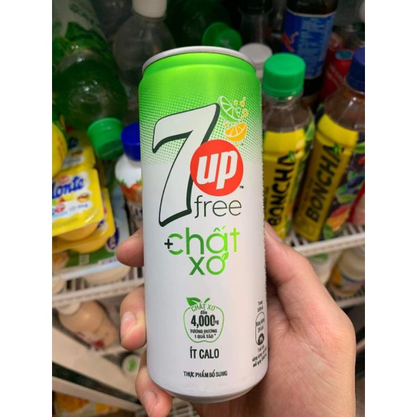 (Lốc 6 Lon) 7Up chất xơ Ít đường / Nước Ngọt PEPSI (Vị Chanh) KHÔNG CALO