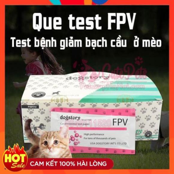 Que Test  FPV Kit Xét Nghiệm Bệnh Giảm Bạch Cầu Mèo - CutePets Phụ kiện chó mèo Pet shop Hà Nội