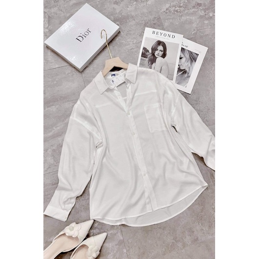 Áo sơ mi nữ form rộng tay phồng kiểu dáng công sở đi làm hay đi chơi đều đẹp Hottgirl Secret ASM0001 | BigBuy360 - bigbuy360.vn