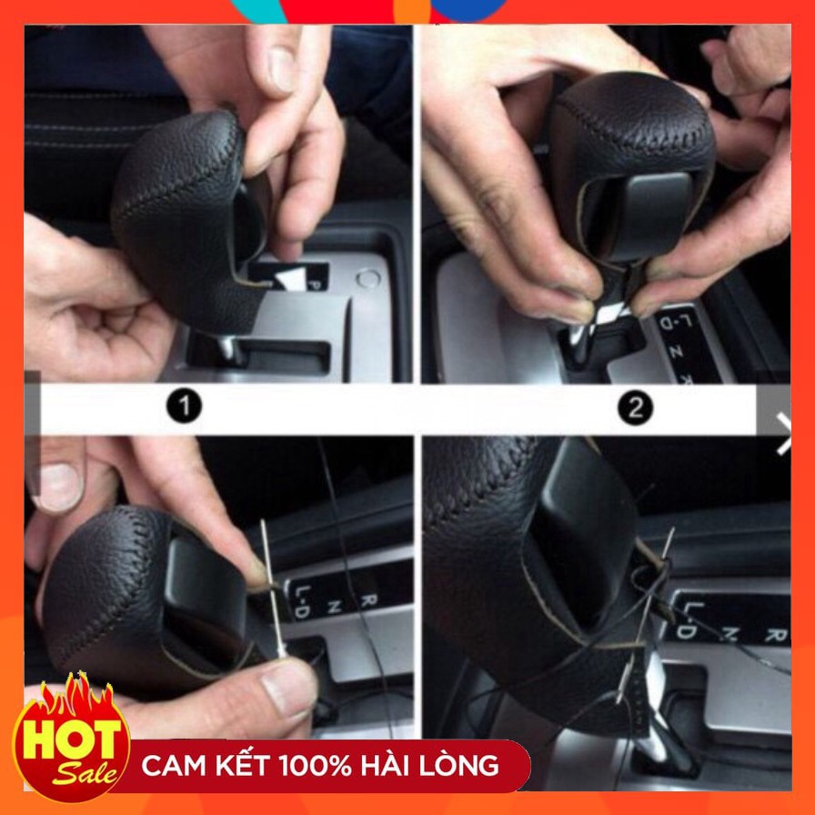 Bọc cần số da thật xe mazda 3, mazda 6, Cx5 -Hàng chính hãng