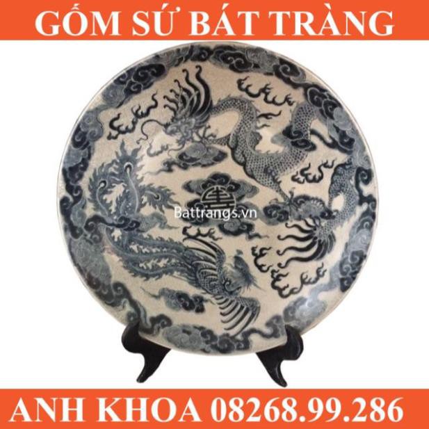 Đĩa sứ phong thuỷ - Gốm sứ Bát Tràng Anh Khoa