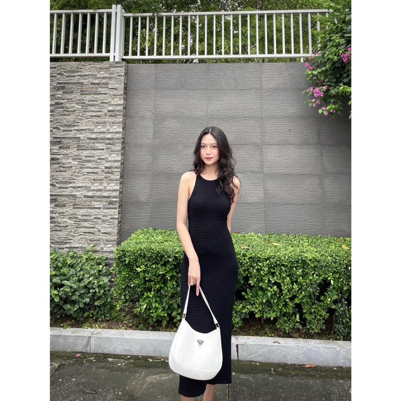 (Ảnh thật tự chụp) Đầm 2 dây len cao cấp xuất xứ Quảng Châu V511 ⚡️ váy dây len xịn sò dáng suông co giãn ngocanh6959 | BigBuy360 - bigbuy360.vn