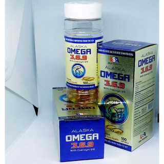 Dầu Cá Alaska Omega 369 Hộp 100 viên - Bổ Não, Tăng Cường Thị Lực, Giảm Nguy Cơ Mắc Bệnh Tim Mạch