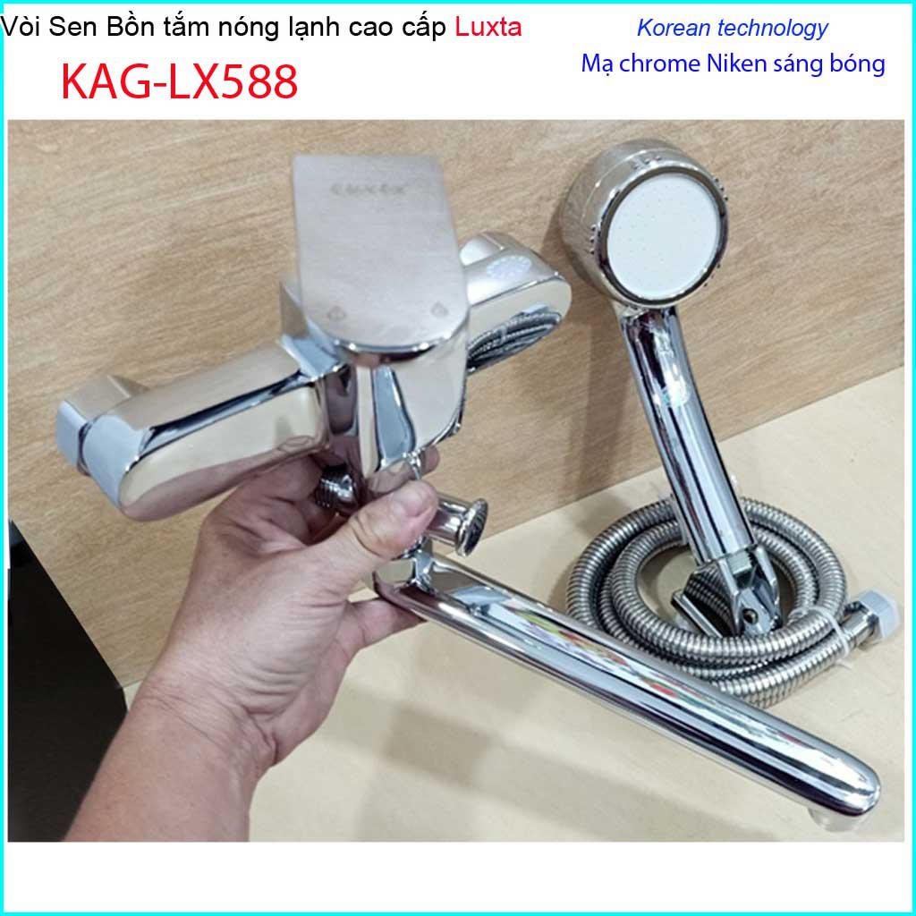 Vòi sen bồn tắm nóng lạnh cao cấp KAG-LX588, trọn bộ sen gắn tường bồn tắm nằm  Luxta sử dụng tốt chiết khấu tốt